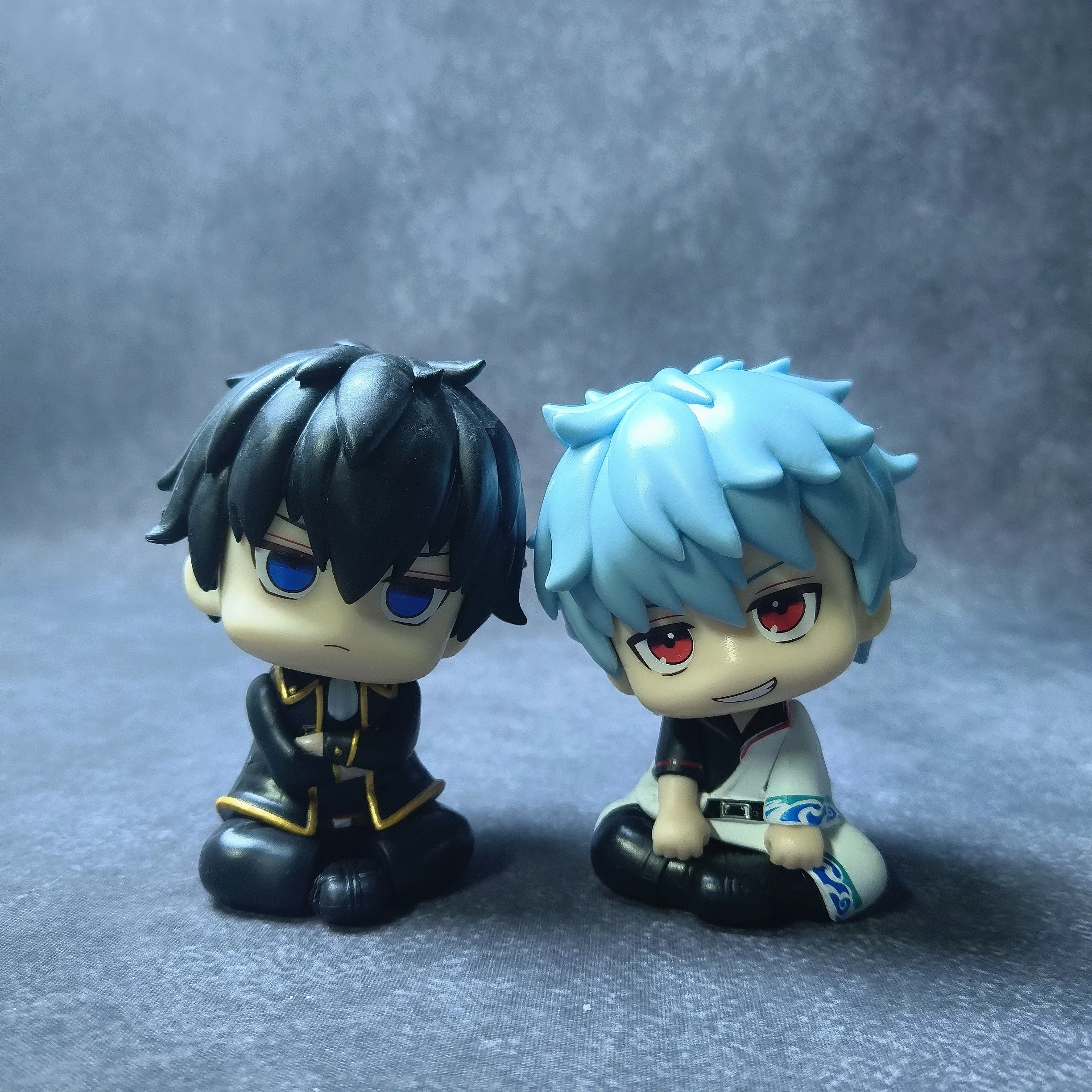 Anime Look Up Hijikata Toshiro Figures 10cm Gintama Sakata Gintoki Action Figures Q Version Cute Collection Ornament Toys Gifts