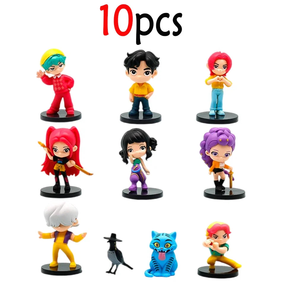 NEW 10pcs/set Witch Huntress Squad Figure Model Toy Cartoon Gaming Peripherals Desk Decoration Collection Figures Model Toy Gift