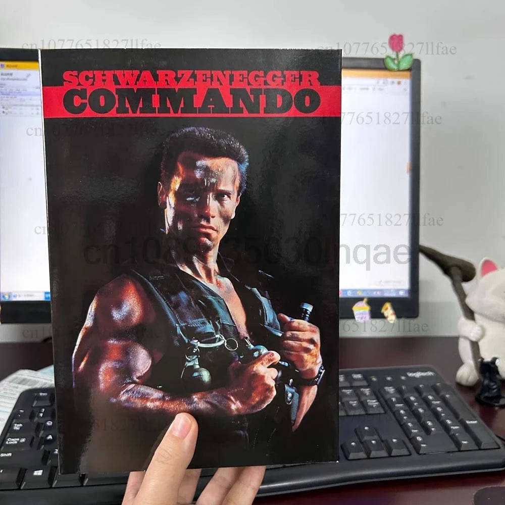 NECA New Terminator T-800 Commando Arnold Schwarzenegger Commando 30th Anniversary John Matrix Action Figure Model Toys Gift