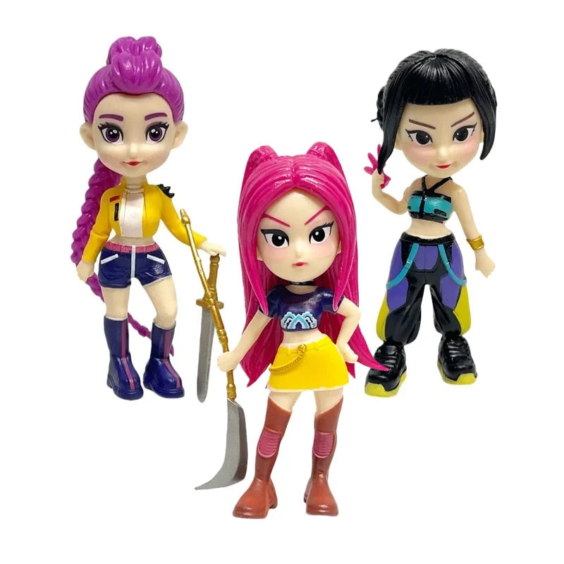 New Product Magic Hunting Group Q Version Suit Handmade Doll Tabletop Decoration Korean Trendy Women's Group Figure Decoration