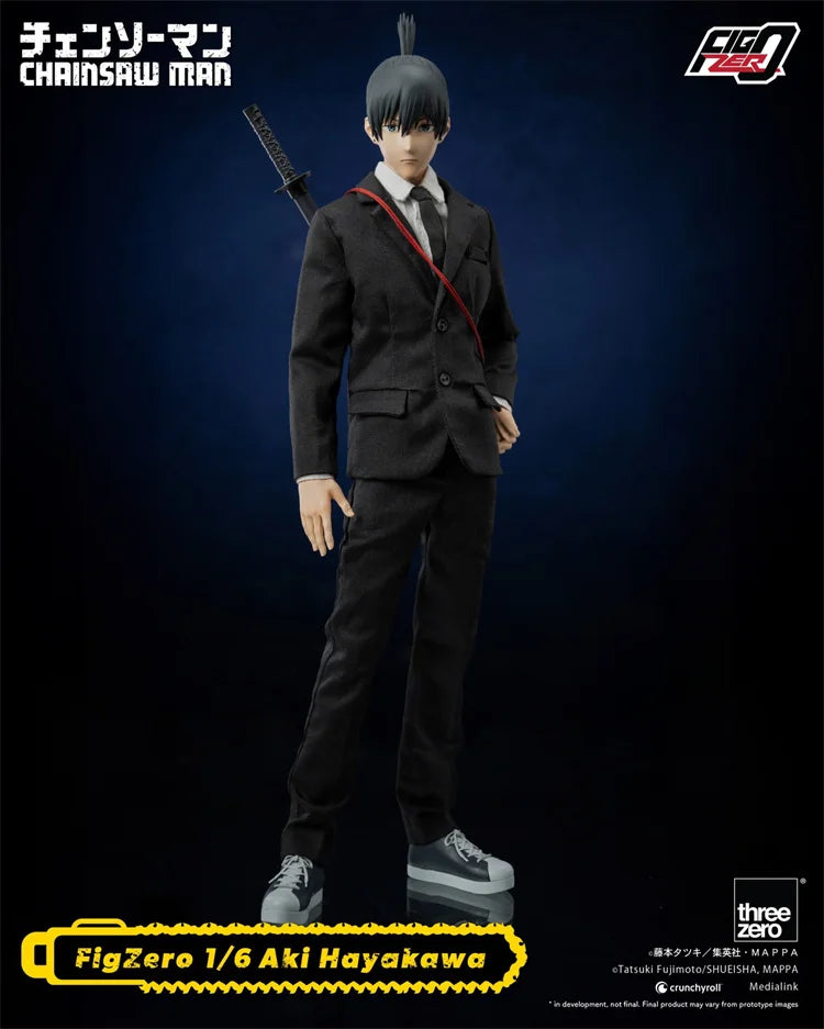 In Stock Threezer 3Z04670M0 1/6 Scale Male Soldier Chainsaw Man Hayakawa Aki Gun Demon Model Full Set 12in Action Figures Body