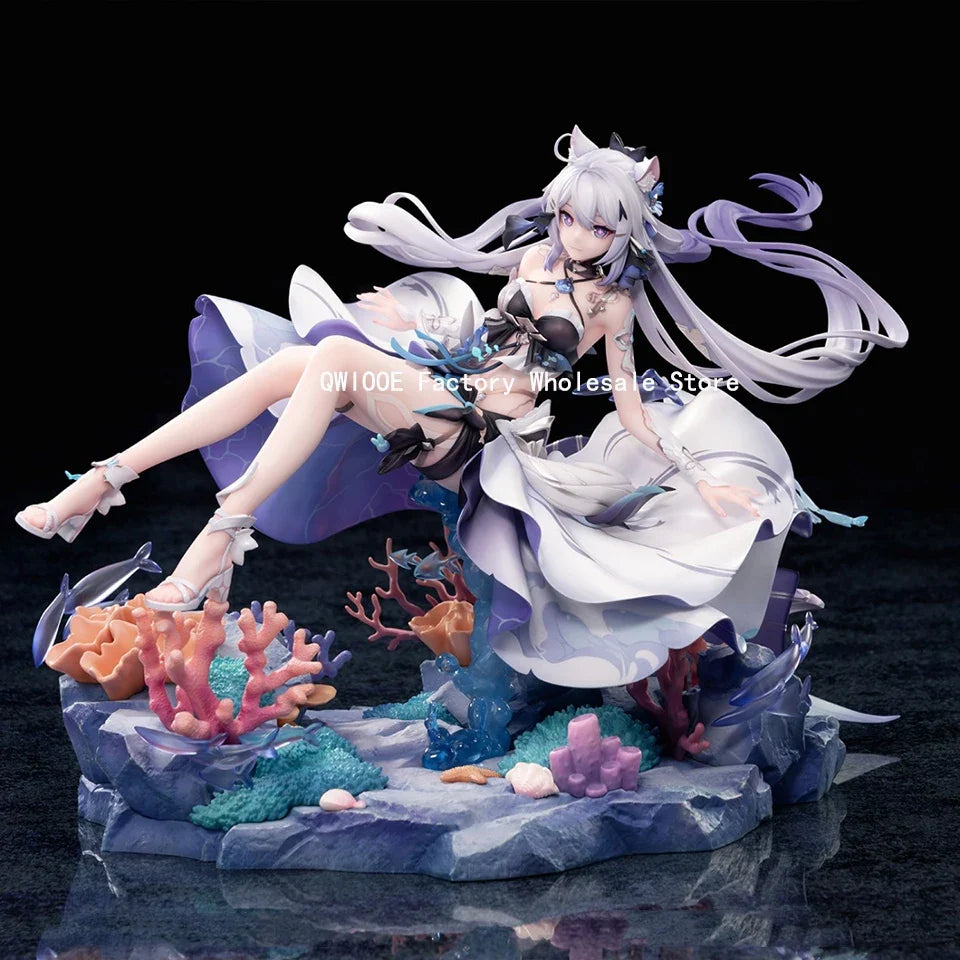 Original Genuine MiHoYo Honkai Impact 3 19.9cm Kiana Kaslana Action Figures Statue PVC Model Girl Toy Collection Gifts QWIOOE