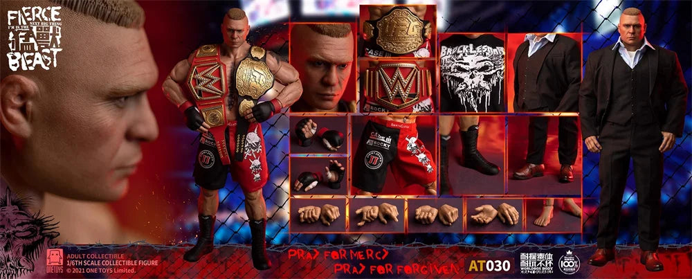 OneToys OT013 1/6 Scale Male Soldier Double Champion The Beast Incarnate Brock Lesnar Full Set 12" Action Figure Model Doll Toys