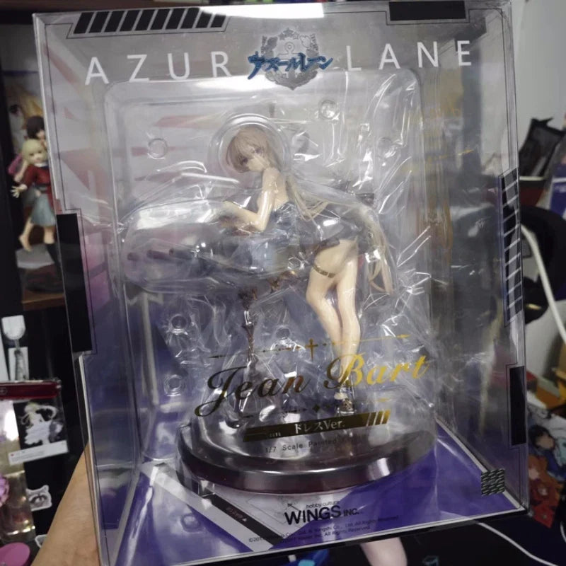 In Stock Original  Wings Inc 1/7 Mnf Jean Bart Figure Azur Lane Anime Figures Dress Ver Girl Statue Cartoon model desktop