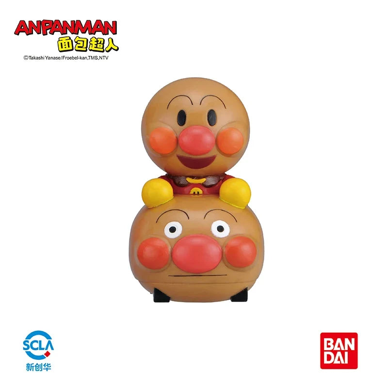 Bandai Eyewear Factory's ANPANMAN Breadman Pinching Sound Soft Rubber Figurine - Breadman Desktop Figurine Model Figure