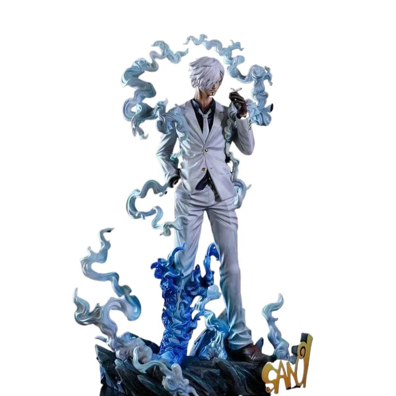 28cm  Anime One Piece Figure Sanji Figures Smoking Sanji Figurine Statue Pvc Collection Model Decoration Doll Toys Gifts