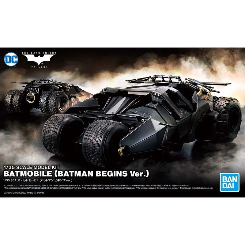 Bandai Original Anime Figure Batman SCALE 1/35 BATMOBILE BATMAN BEGINS VER Action Figures Collectible Toys Gifts for Kids