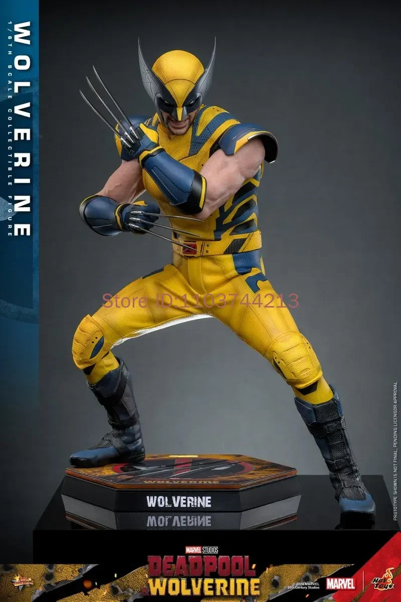 Hottoys 1/6 Scale Deadpool And Wolverine Action Figures Classic Brown Battle Dress MMS754 Wolverine Luxury Edition Collectible