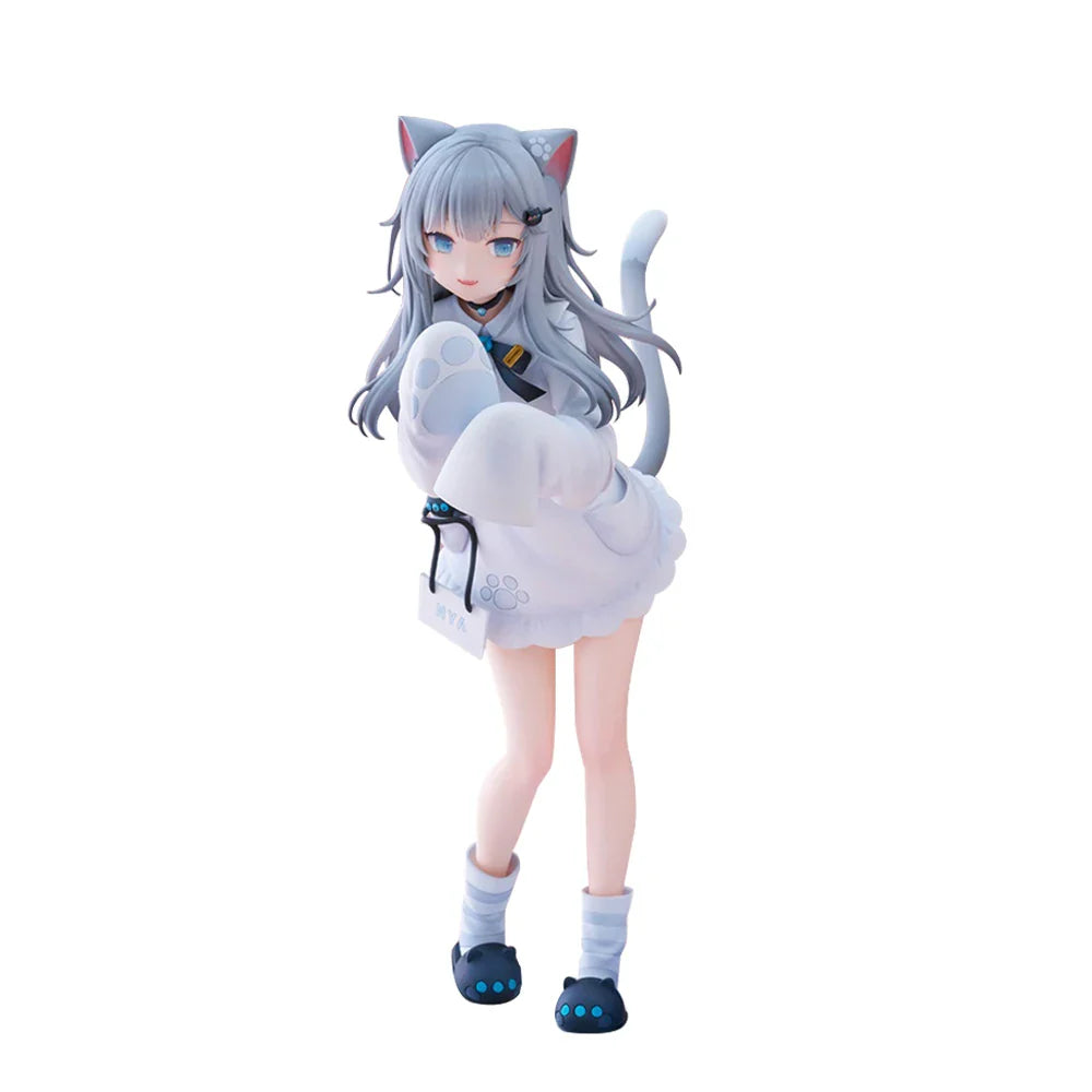 Original-Illustrationsfigur Nachoneko Figur Ständer Animation Modellspielzeug erwachsene Nacho Neko Figur PVC-Statuen Ornament Geschenke 22cm