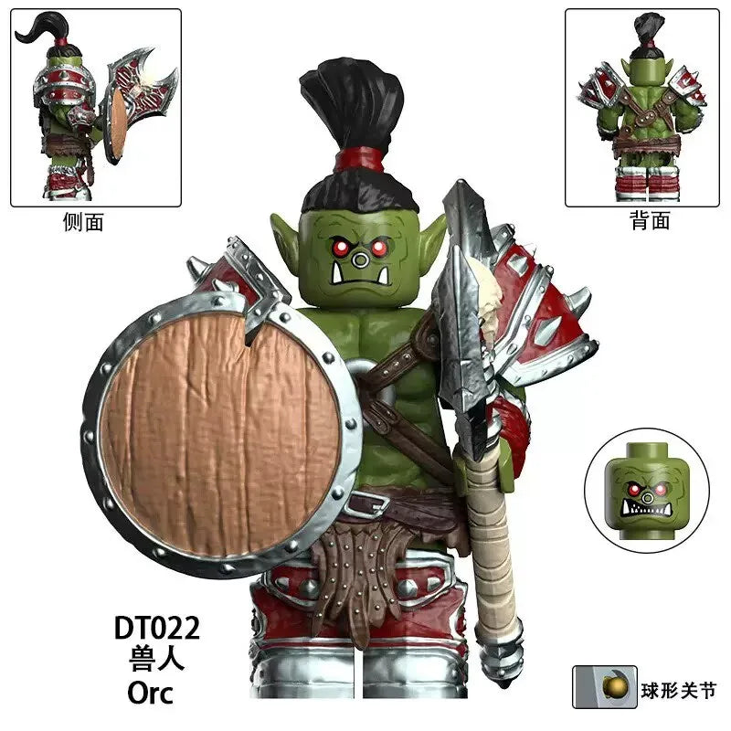 38-piece Warcraft Warrior Mini Building Block Figures Toy, Orc Warrior Figurine Model Collectible Gift Toy