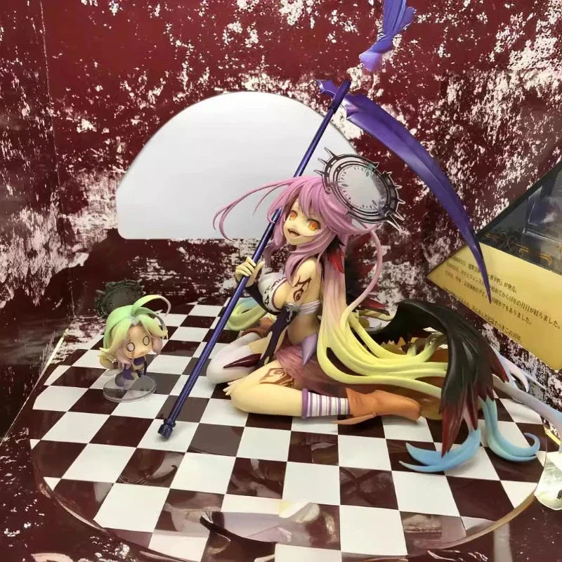 13cm The Game Of Life Classic Edition Nogamenolife Jibril (Heavenly Winged Angel) Anime Figure Model Statue Collection Toys Gift