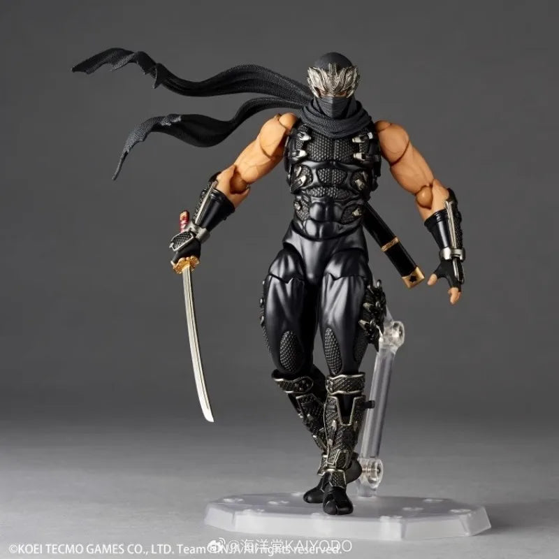 In Stock Original KAIYODO Ninja Gaiden Amazing Yamaguchi Revoltech NR052 Ryu Hayabusa 6 Inch Action Figure