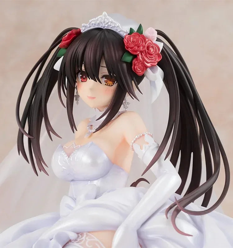 KADOKAWA:DATE A LIVE Tokisaki Kurumi Wedding dress VER.13cm PVC Action Figure Anime Figure Model Toys Collection Doll Gift