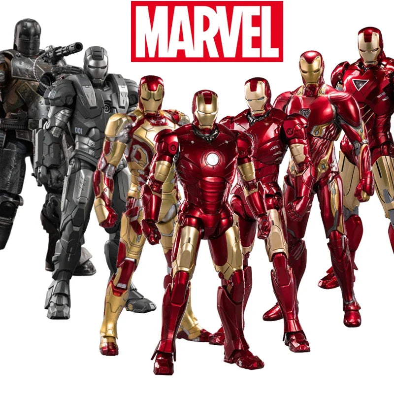 ZD Toys Iron Man Series Joint Movable MK1 MK2 MK3 MK4 MK5 MK6 MK7 MK42 MK43 MK50 Movie Action Figure 7 Inches Mark Dolls