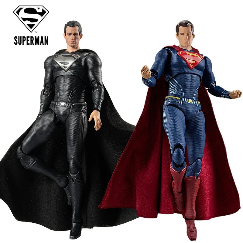Fondjoy DC Superman Justice League 1/9 Scale Action Figure Black Superman Anime Characters Genuine Model Collectible Boys Gifts