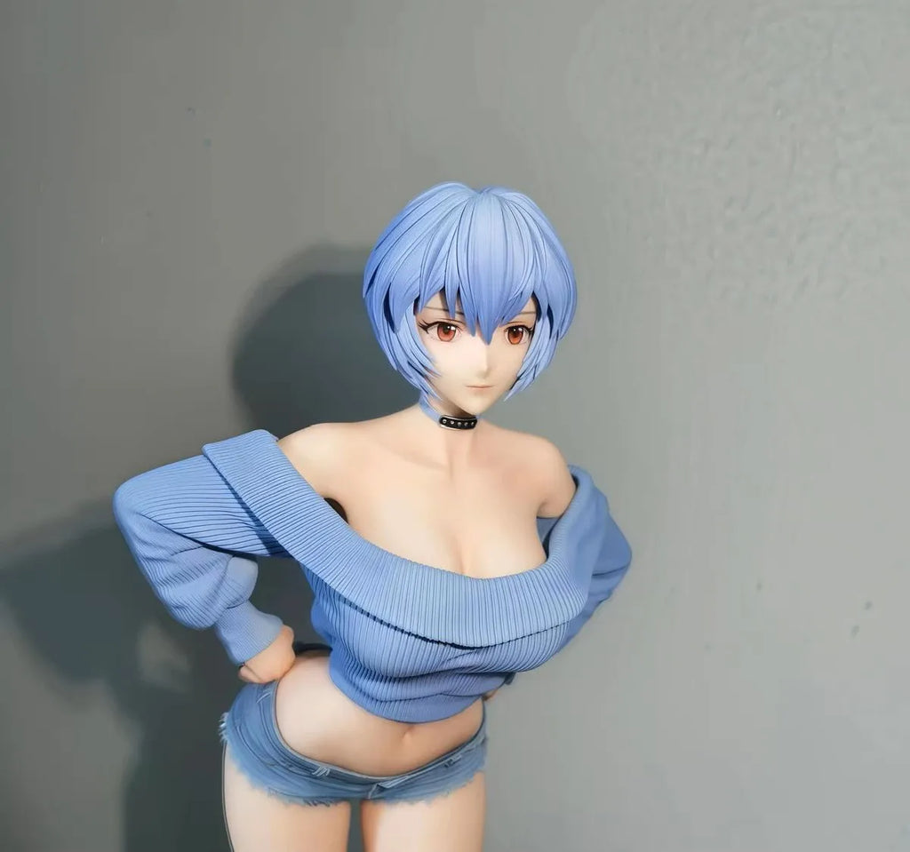 30CM NEON GENESIS EVANGELION Ayanami Rei Ver Girl Figure hard pvc toy Game Statue Adult Collection Anime Action Model Doll Gift