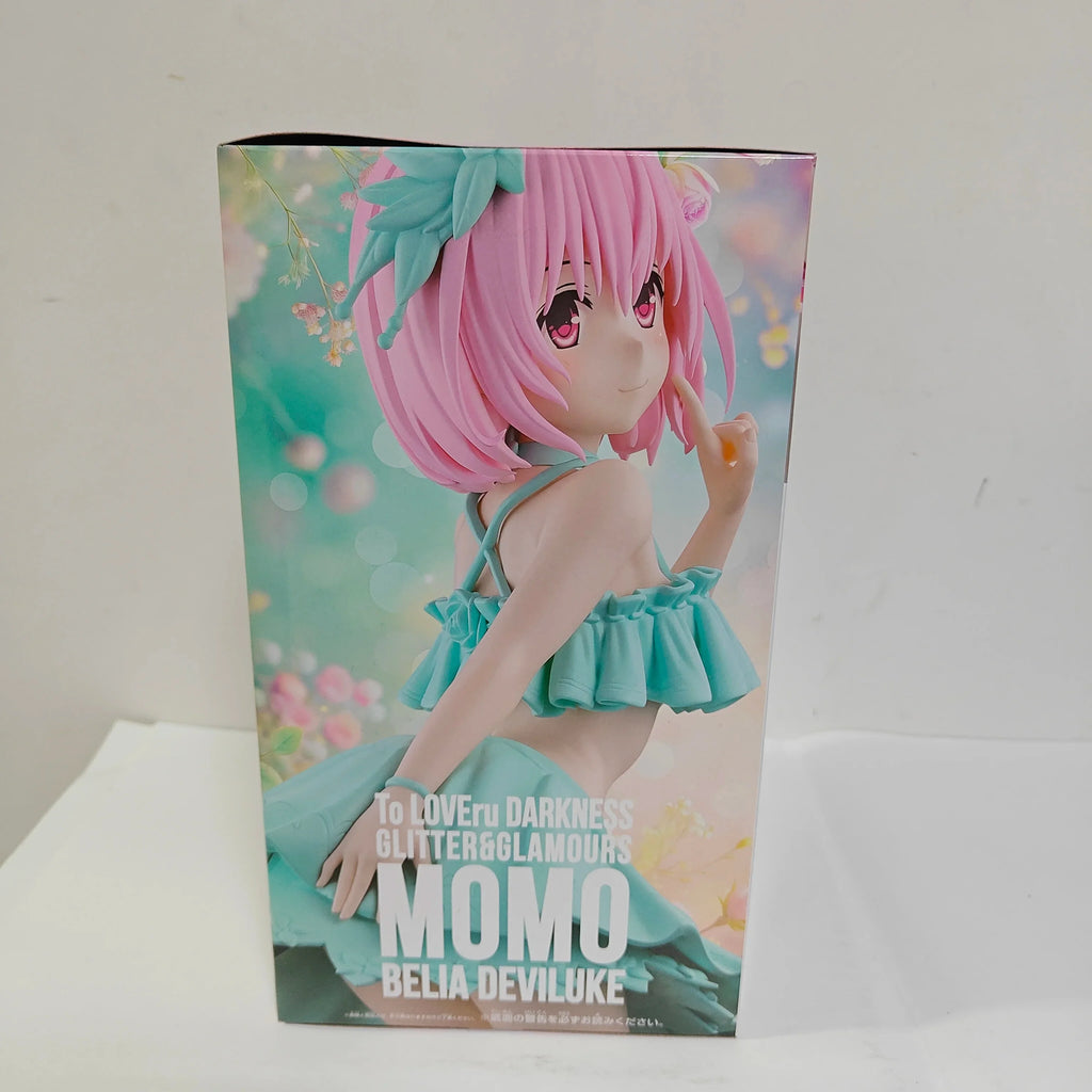 BANDAI Original To Love-Ru Darkness Anime GLITTER GLAMOURS Momo Belia Deviluke Lala Satalin Action Figures PVC Figurine Model
