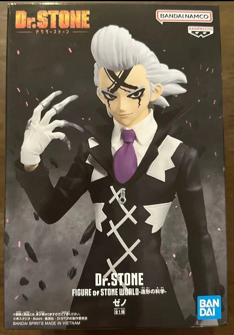 Bandai Dr.stone Figure of Stone World Xeno Houston Infield Amber Nanami Ryusui Ishigami Senkuu Genuine Figure Model Toy Gift