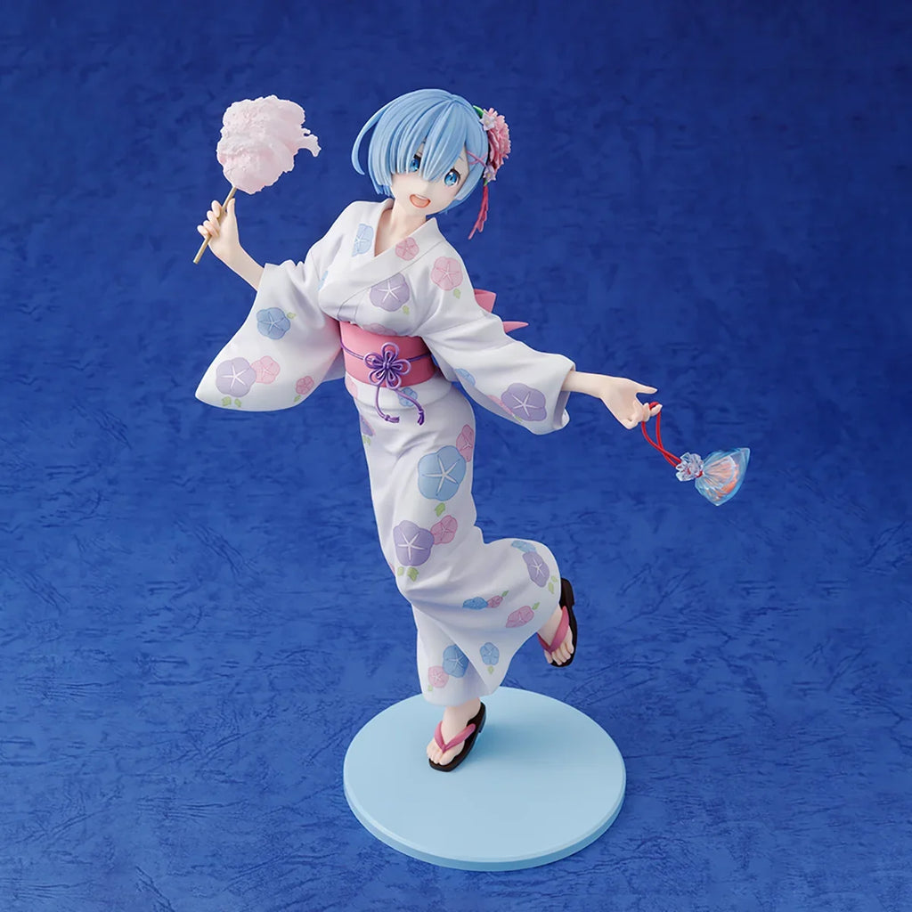 In Stock Original Claynel Kadokawa Prepainted KDcolle Re:Zero Kara Hajimeru Isekai Seikatsu Rem Yukata Ver. Anime Figure Model