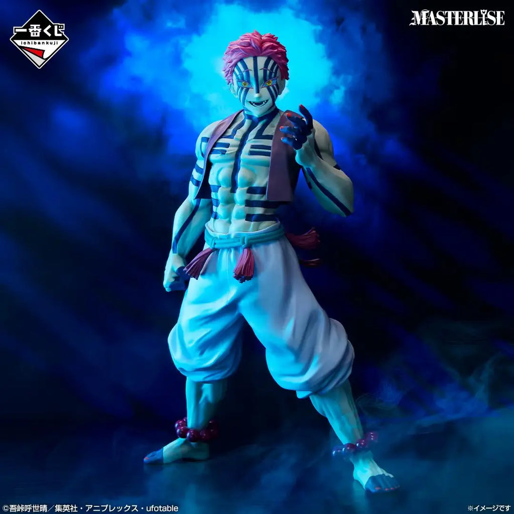 In Stock Original Bandai Banpresto Ichiban Kuji Kimetsu No Yaiba Akaza Anime Figure Model Toy
