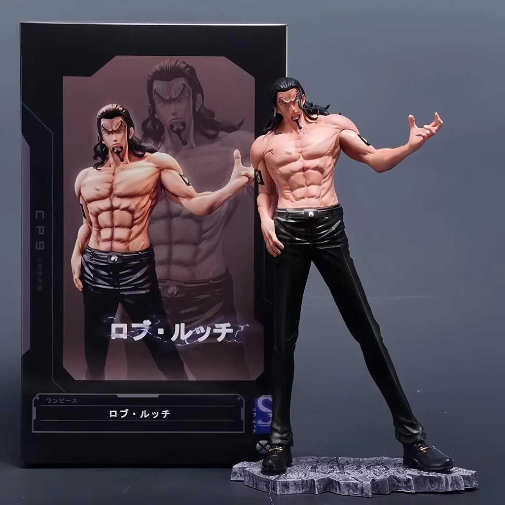 Rob Lucci 25cm Standing Figure One Piece Anime Statue Model Collectible Action Figure Anime Gift for Fans