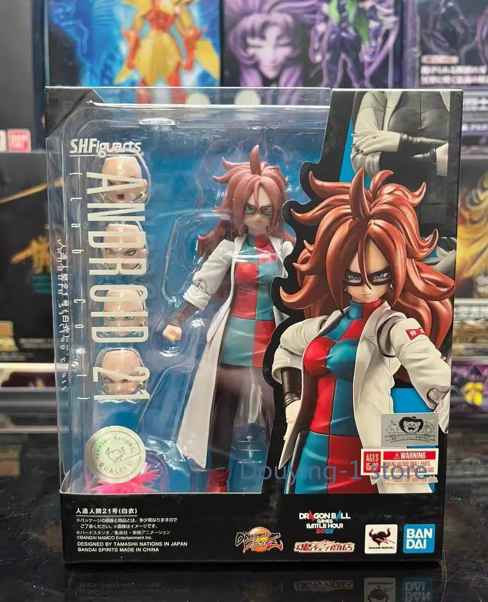 In Stock Bandai SHF SH Figuarts  Android 21 Lab Coat No.21 Action Figures Model Toys