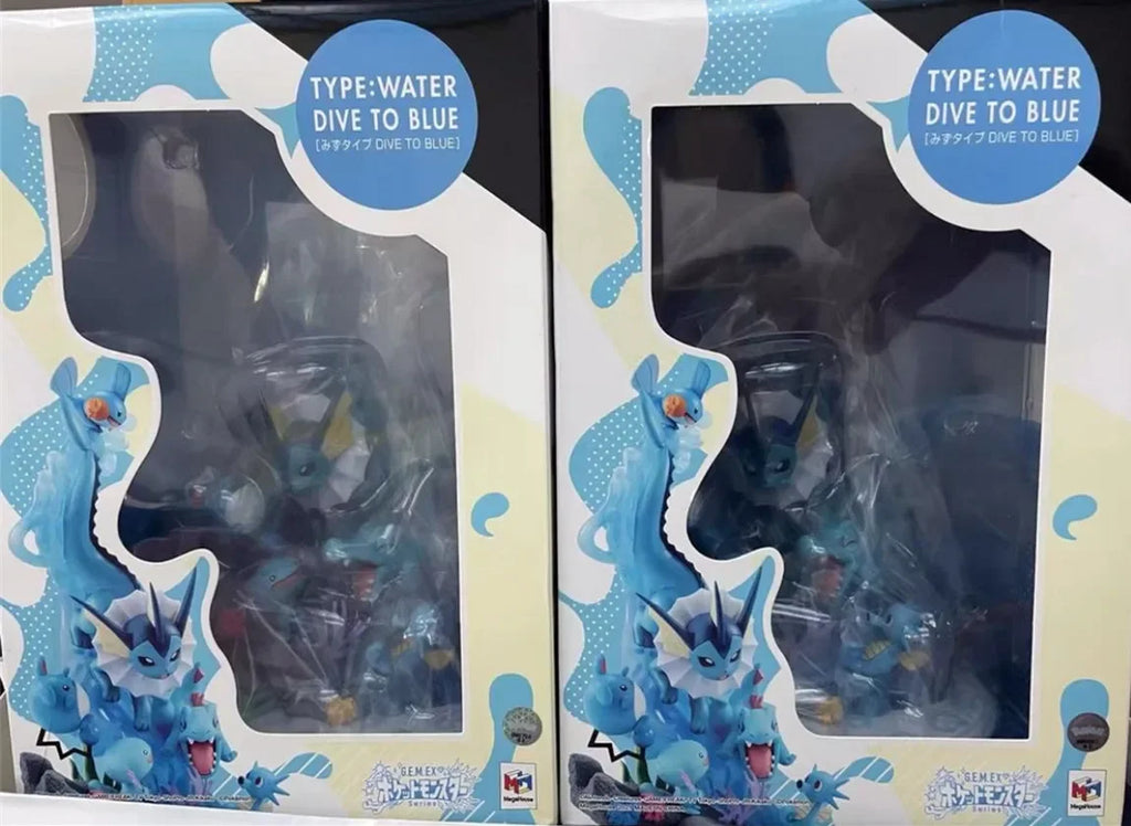 In Stock Megahouse G.E.M.Series Pokémon Vaporeon New Original Anime Figure Model Toys for Boy Action Figures Collection Doll PVC