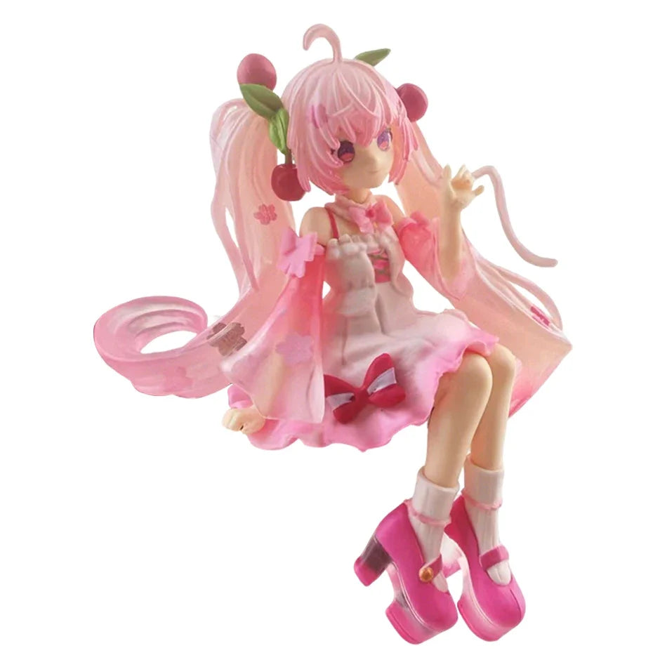 In Stock 2026 Hatsune Miku Sakura Miku Anime Action Figure Model Collection Toy | Cute Handmade PVC Model | Kawaii Gift