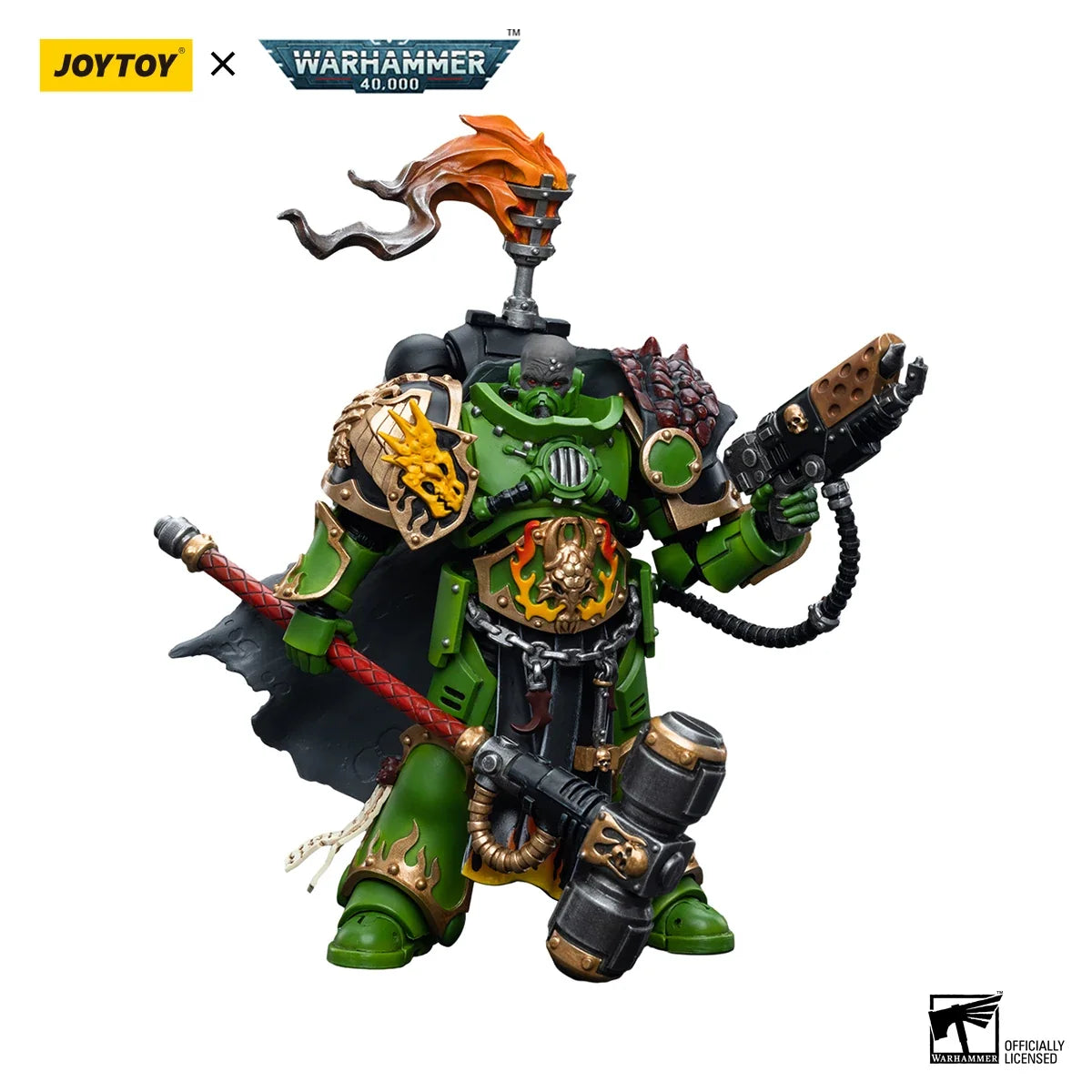 [IN STOCK] JOYTOY Warhammer 40,000 1/18 Action Figure Salamanders  Captain Adrax Agatone Model