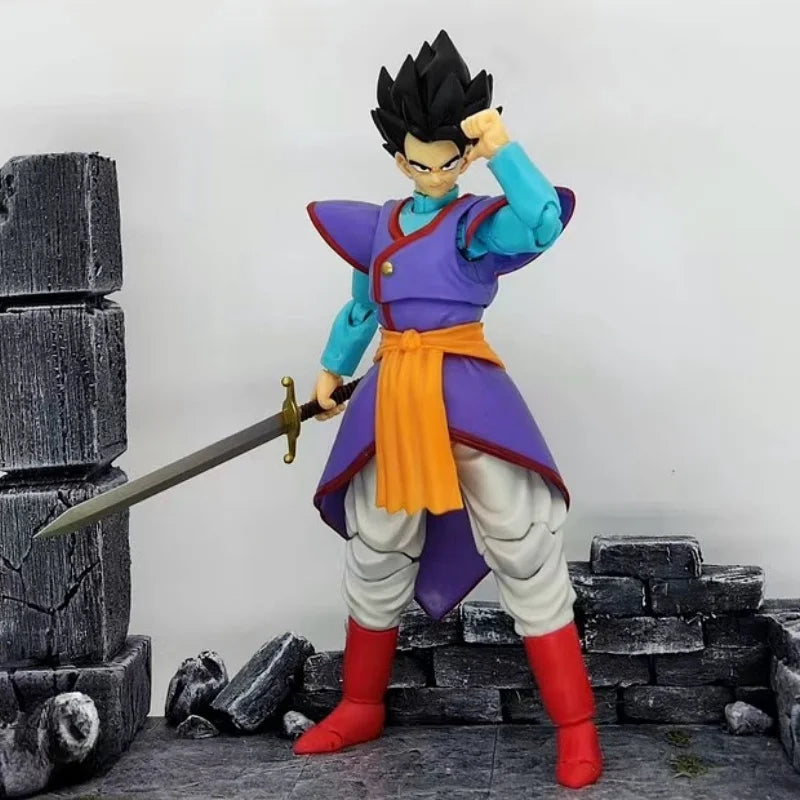 15cm Dragon Ball Anime Figures Kaioshin Son Gohan Action Figure Supreme Kai God Of Creation Shf Pvc Model Desktop Decoration