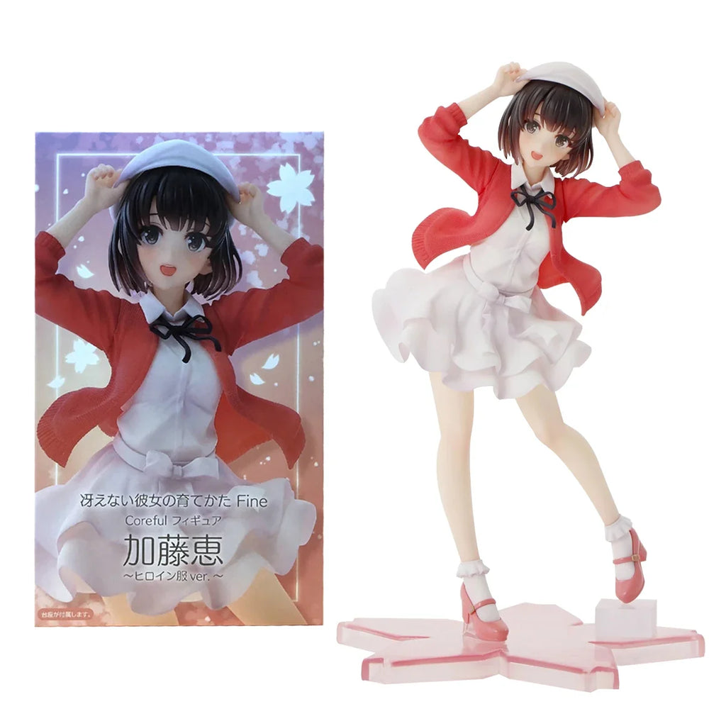 Anime Figure Saekano: How to Raise a Boring Girlfriend Megumi Kato Heroine Costume Model PVC Collection Toy Ornaments Gift 19CM