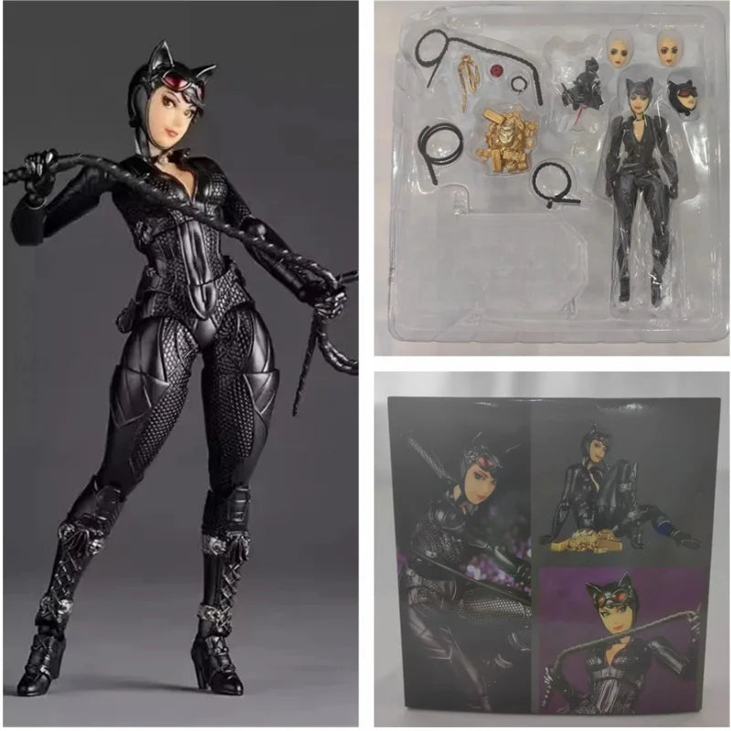 Hot In Stock Arkahm Factory Max Factory Kaiyodo Revoltech Yamaguchi Catwoman Figuras Ko Model Action Figure Customized Gifts