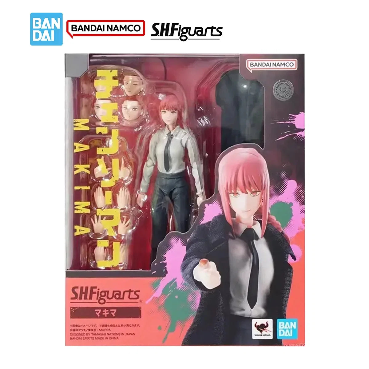 Bandai Original Genuine Figure Chainsaw Man Model Kit SHF Makima Joints Movable Collection Action Figure Model Boys Toys Gifts