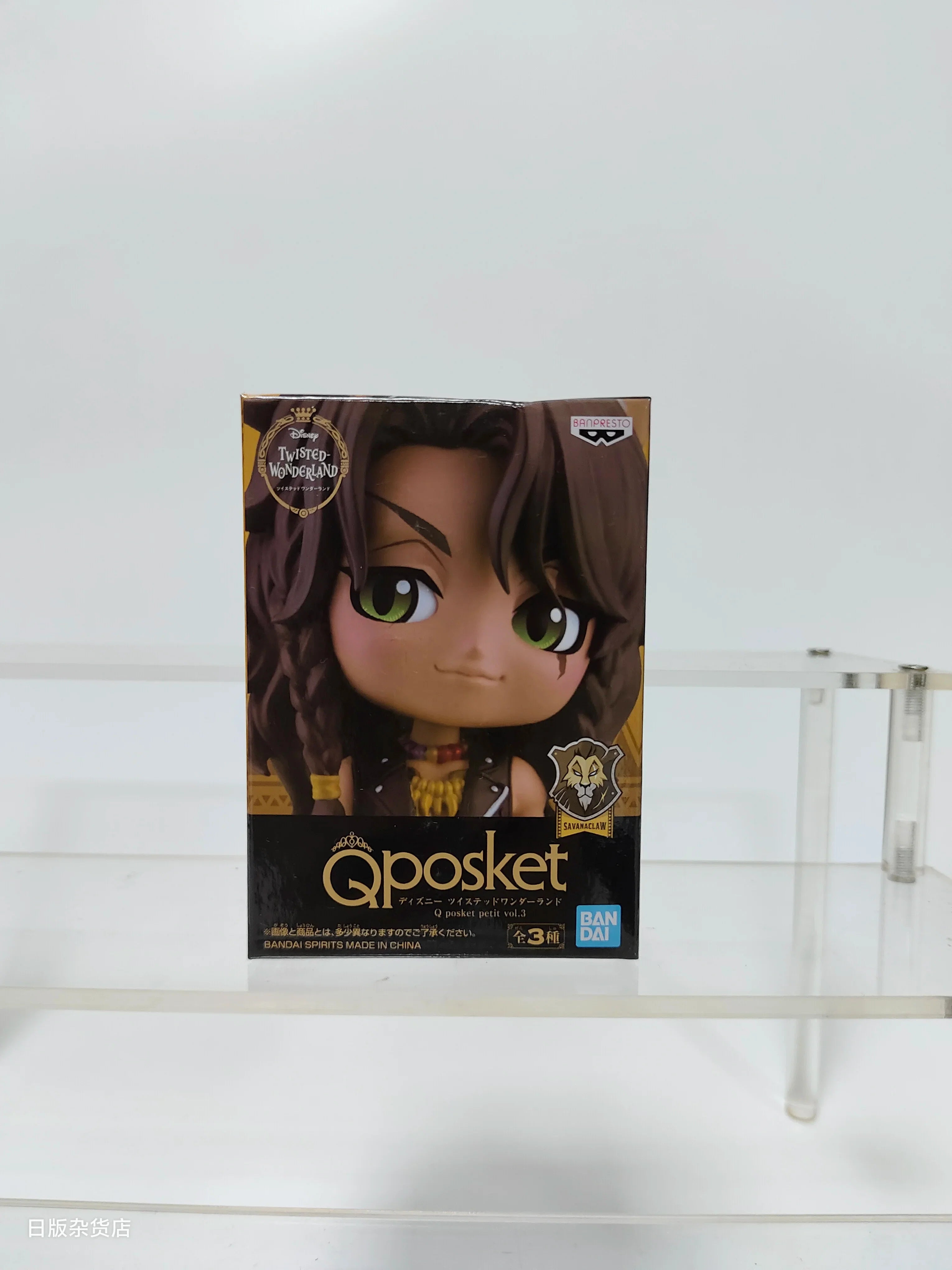 Genuine Bandai Q posket Series Disney Twisted Leona Jack Ruggie Wonderland Azul Ashengrotto Collectible Model Toys Gift
