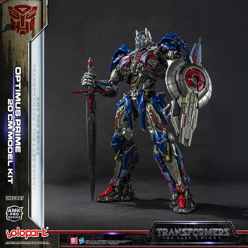 In Stock 2025 Yolopark Amk Pro Series Transformers The Last Knight Optimus Prime Alloy Collect Model Action Figure Toys Gifts