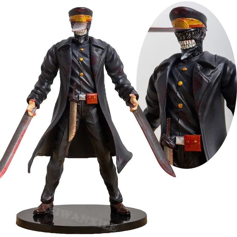 24cm Chainsaw Man Katana Man Anime Figure Samurai Sword Action Figure Denji/Power Figurine Adult Collectible Model Doll Toys