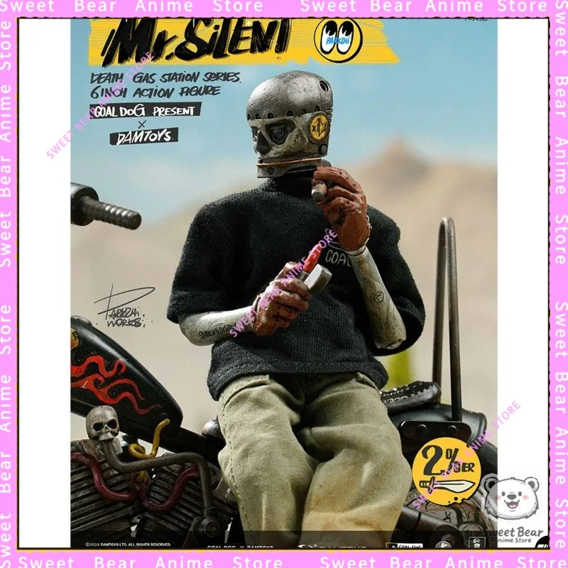 Auf Lager DAMTOYS Black Dog Mr. Quiet PES038 Desperate Gas Station Actionfigur Anime-Modell Trendige Spielzeuge Schreibtischpuppe