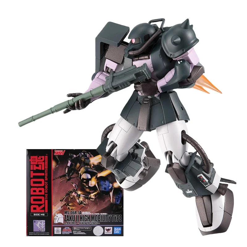 Officially Licensed  BANDAI Original GUNDAM ROBOT Series ZAKU II HIGH MOBILITY TYPE The Robot Spirits Figure