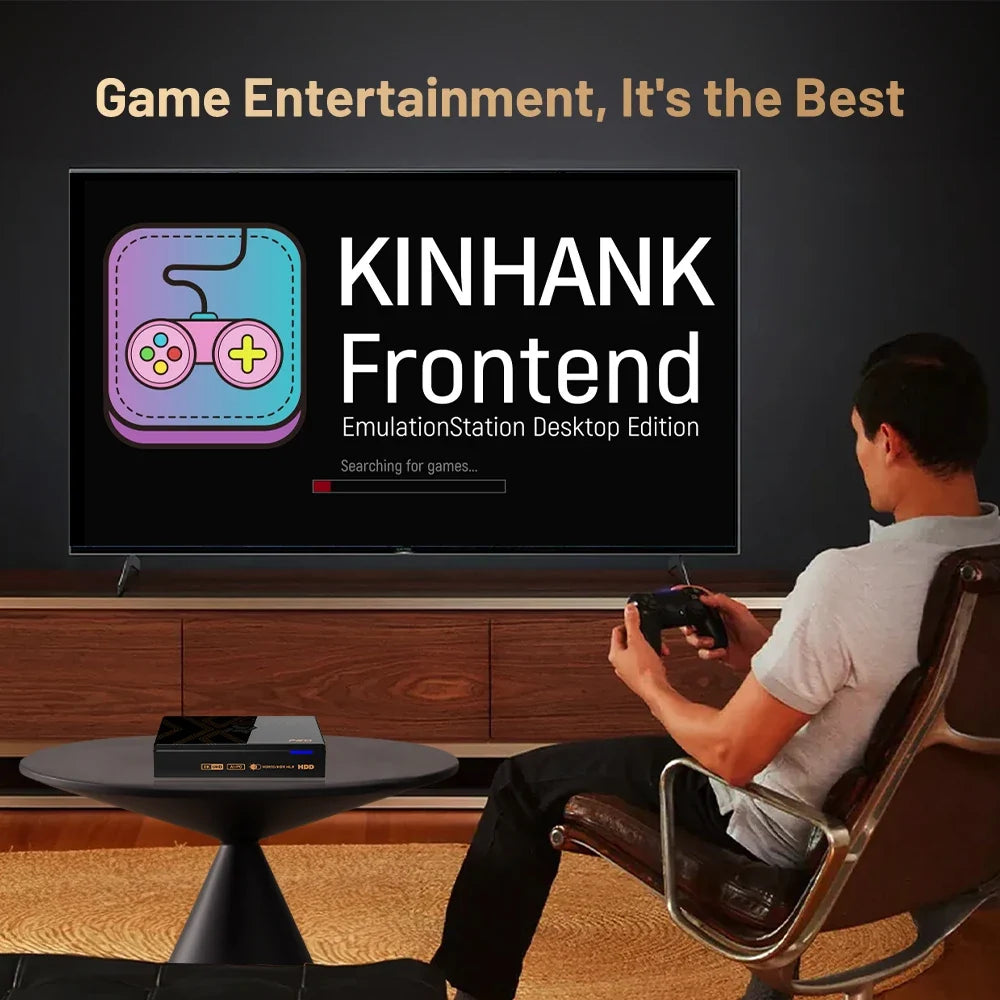 Kinhank Super Console X5 PRO Retro Video Game Consoles Plug and Play 4T with 16000 Games for PS2/WII/SS/DC/N64/MAME