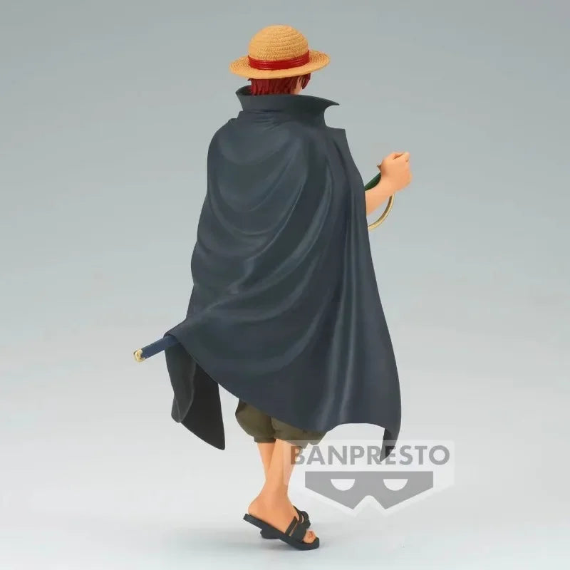 Anime Original Bandai ONE PIECE Shanks Anime Action Figures Collection Ornaments Figure Toys Birthday Gift 17cm