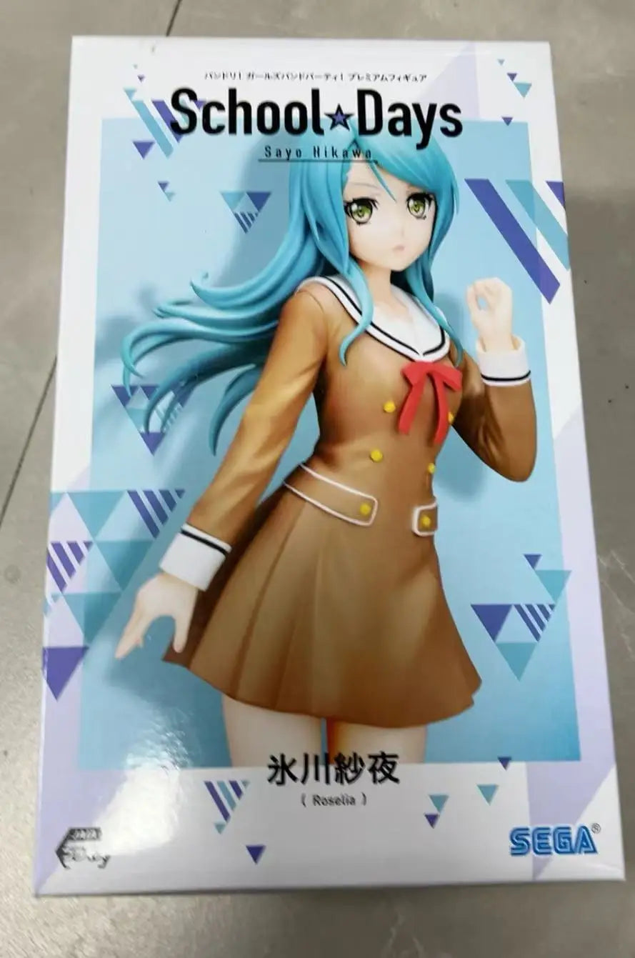 In Stock Original SEGA PM Figure BanG Dream! Girls Band Party! Hikawa Saya School Days Limited Edition Toys Model Ornaments 21cm