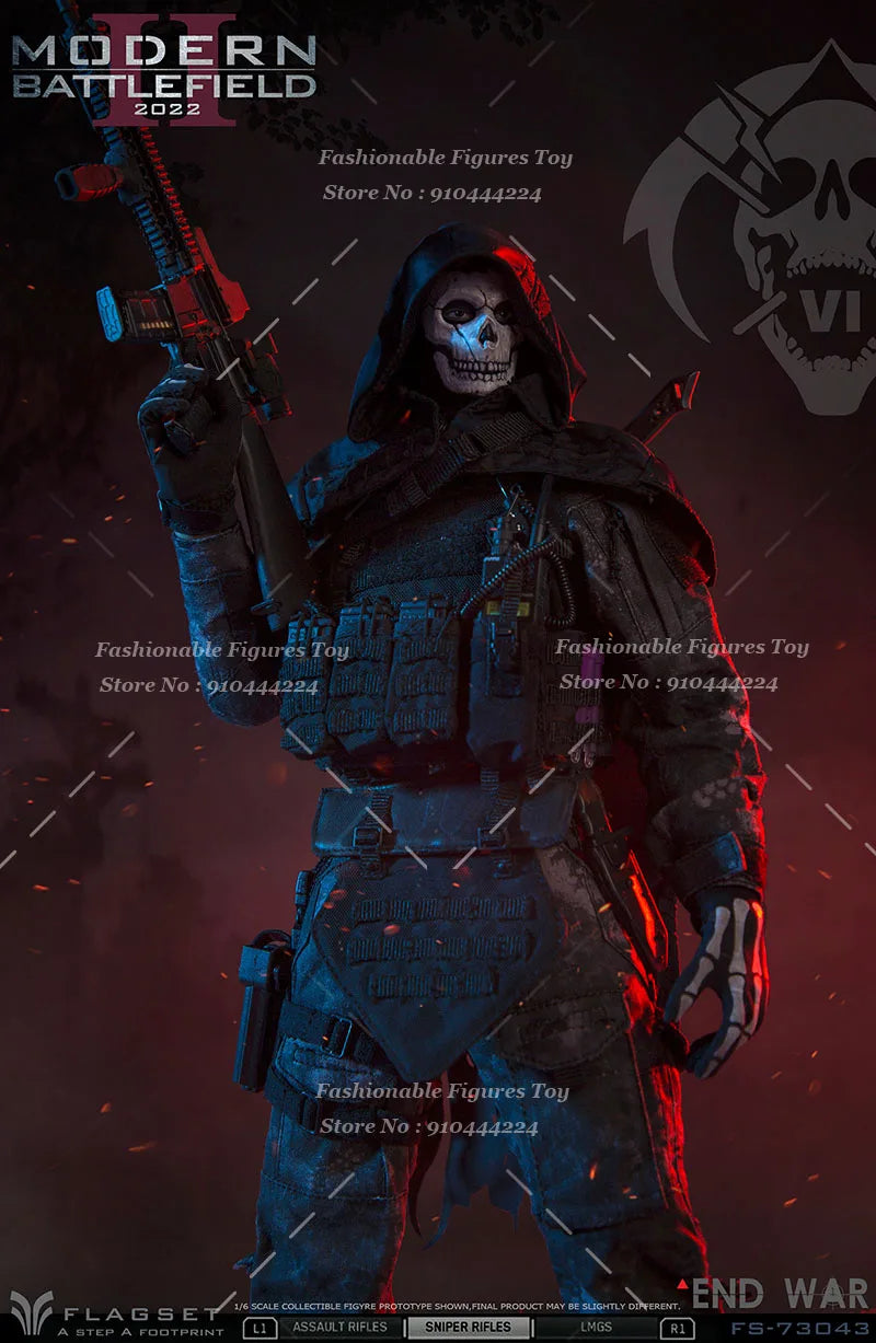In Stock FLAGSET FS73043 1/6 Men Soldier Apocalypse War Series Death Squad Ghost Full Set 12Inch Action Figure Model Toys
