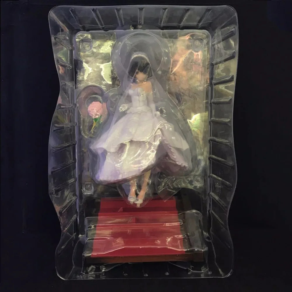 2021 hot 23cm Wedding dress Tokisaki Kurumi DATE A LIVE Action figure toys doll collection Christmas gift no box