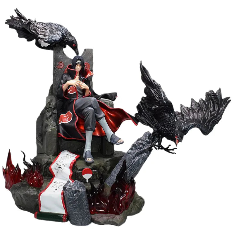 Naruto Shippuden Itachi Figure Akatsuki Uchiha Anime Figurs Figma PVC 35cm Figurine Model Toys For Boys Gift