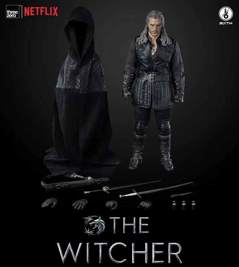 Threezero 3Z05320W0 1/6 Scale Male Witcher Demon Hunter Wolf Geralt 12'' Full Set Collectible Action Figure Model For Fans Gifts