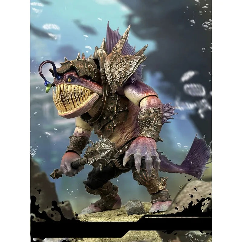 FURY TOYS Fury Studio Original Mountain and Sea Demon God Record Lantern Fish 7-inch Finished Product Movable Figurine Model Toy
