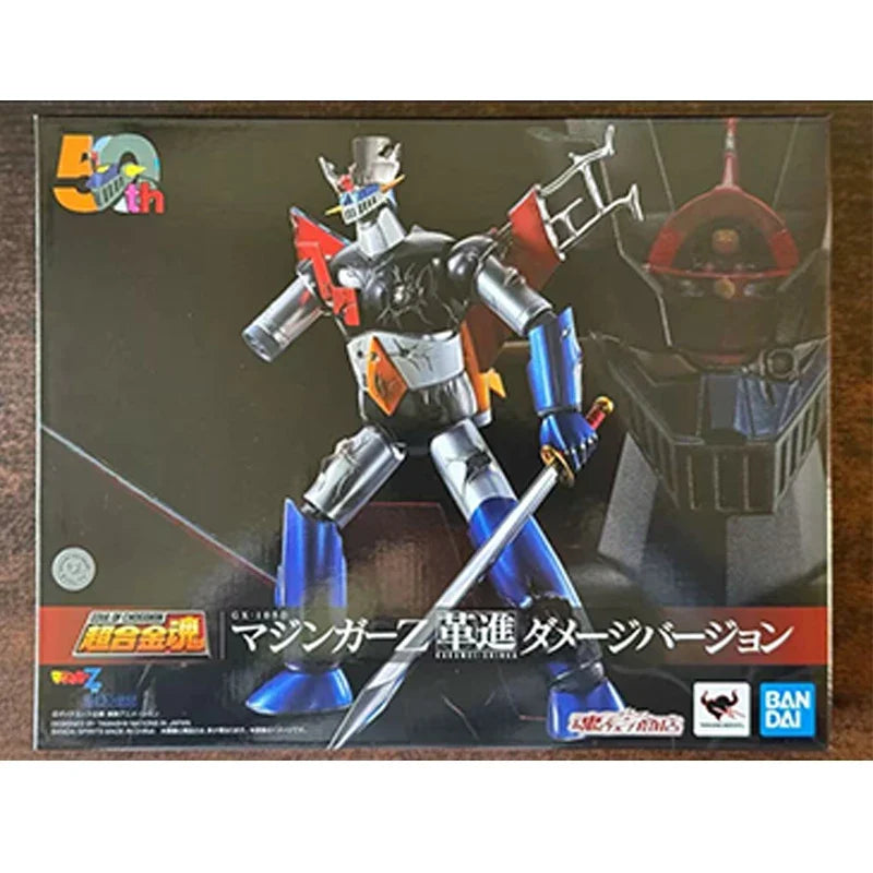 Bandai Genuine SOUL OF CHOGOKIN GX-105D MAZINGER Z -KAKUMEI SHINKA- DAMAGE VER. Anime Action Figure Collectible Model Toys Gift