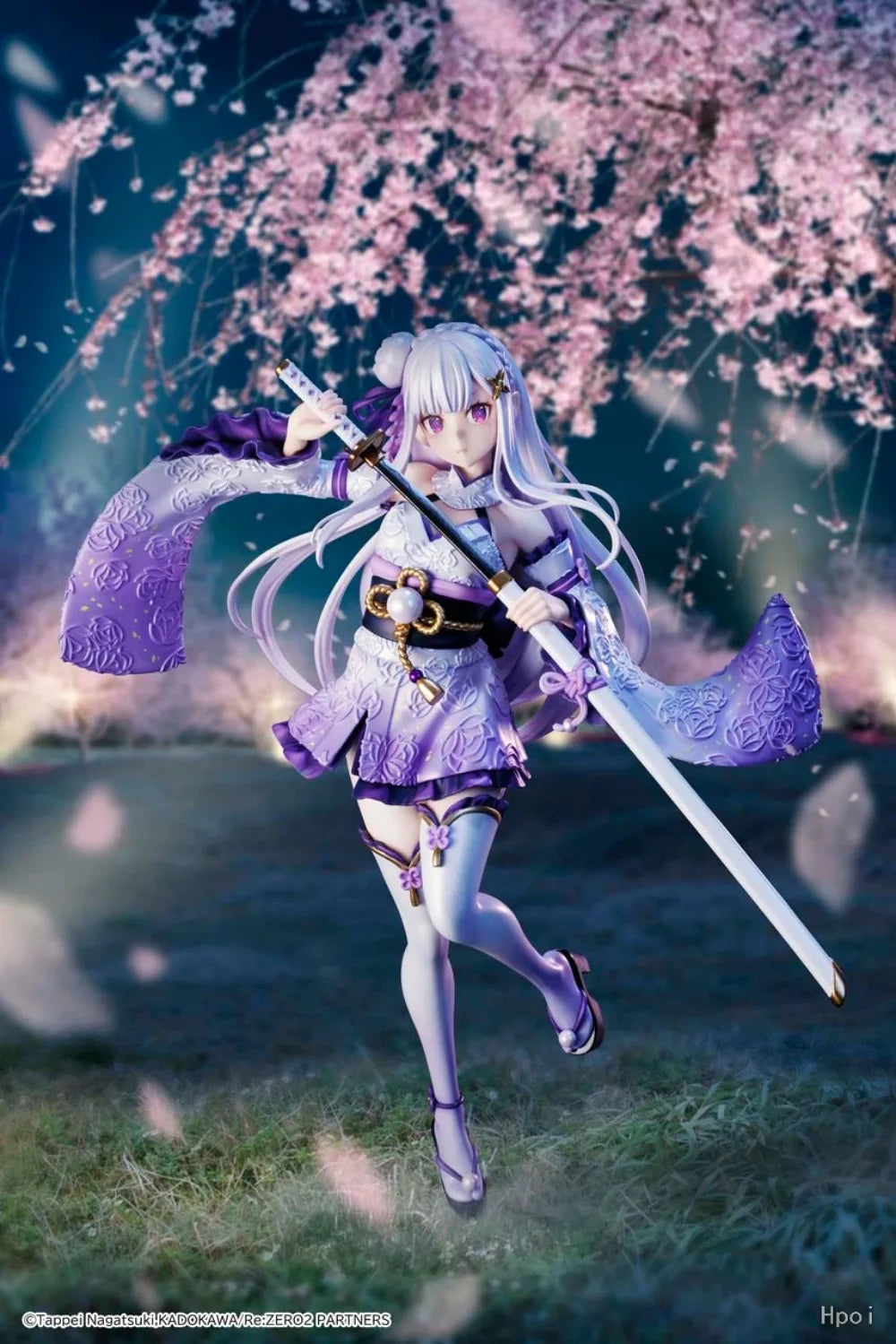 100% Original in Stock Kadokawa KDcolle Re:Zero Kara Hajimeru Isekai Seikatsu Emilia Combat Outfit Ver. Anime Figure Garage Kit
