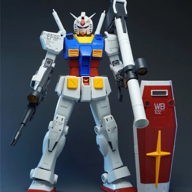 【IN STOCK】FANG DAJING 1/35 RX-78-2 original 7802 Assembly Model Kit Action Figures Action Figure Toy With LED Christmas gift