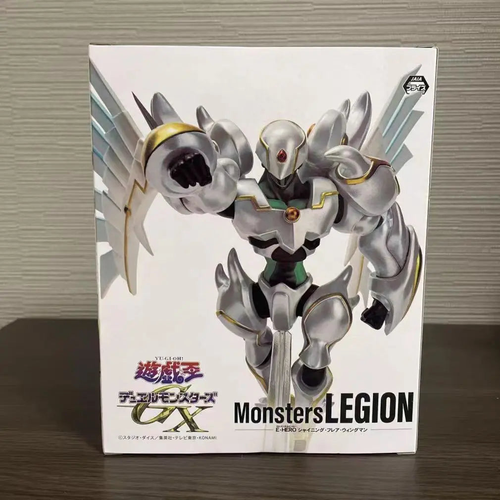 Bandai Original KONAMI Monsters Yu-Gi-Oh! Elemental HERO Shining Flare Wingman Anime Figure Action Figurine Toys PVC Model